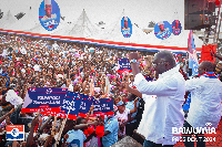 Dr Mahamudu Bawumia at a campaign event