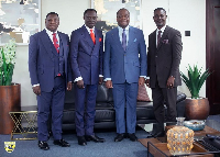Rev Wengam with other members of the Executive Presbytery of Assemblies of God, Ghana