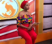 Shatta Michy presented the midday news on Pan African Tv, Friday 25 May