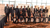 South Sudanese rebel opposition group leaders and other officials who were involved in a peace talk