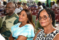 Leticia Asante (R) is the mother of the late Minister of Defence, Dr Edward Omane Boamah (L)