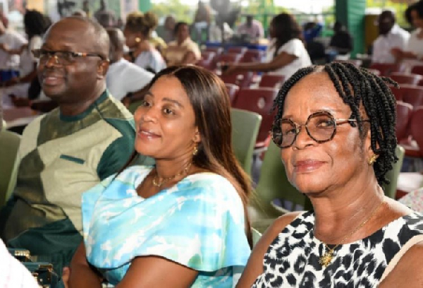 Leticia Asante (R) is the mother of the late Minister of Defence, Dr Edward Omane Boamah (L)