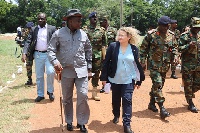 Minister of Defence, Dominic Nitiwul and Shani Cooper, Israel