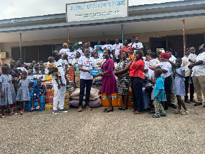 Friends Of Julius Debrah Donate To Kumasi Children’s Home On His 60th 