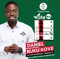 Daniel Nuku Kove is among the candidates contesting for the Central Tongu seat