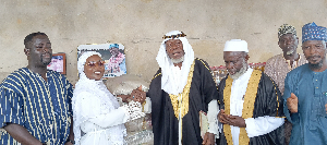 Deputy Transport Minister presents food items, 100 bags of cement to Muslims in Jomoro