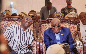 Akufo-Addo and Bawumia at the 13th Adua for late Vice President, Alhaji Aliu Mahama