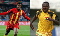 Asamoah Gyan and Tony Yeboah