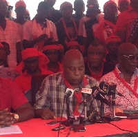 Greater Accra Regional Chairman of the NPP, Ishmael Ashiettey addressed the press