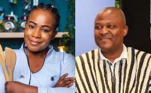 Chef Failatu Abdul-Razak (L) narrates how Ibrahim Mahama (R) changed his life