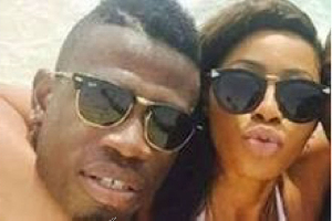Afriyie Acquah and Amanda during their marriage
