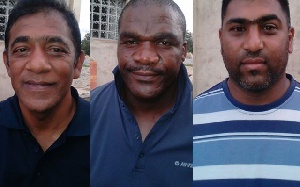 The three South African ex-police officers