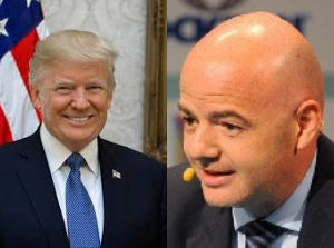 Donald Trump and Gianni Infantino