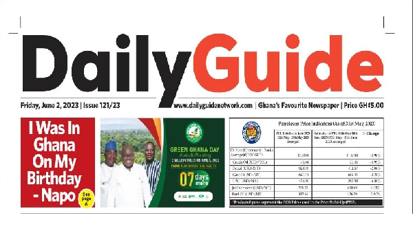 Daily Guide newspaper is owned by former NPP chairman Freddie Blay