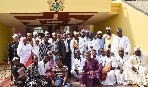 Vice President of Ghana, Dr. Mahamudu Bawumia with members of Tijaniyya Council