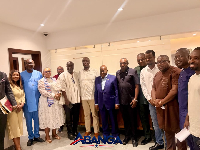 Akufo-Addo with new NPP Executives