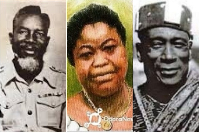 (L-R): Ga Legends of Liberation - Sergeant Adjetey, Naa Dede and King Kwabena Bonnie