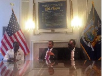 The diplomatic visit was streamed live on the Mayor