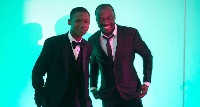 Abraham Attah and manager Mawuko Kuadzi