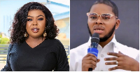 Afia Schwarzenegger (L) has clashed with Bishop Daniel Obinim (R)