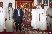 President-elect Akufo-Addo, Chief Olusegun Obasanjo, Governor Rochas Okorocha and other dignitaries