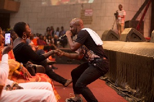 King Promise performing at MMC Live 2018