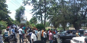 Angry youth in Koforidua holds Kwesi Botchwey-led NDC committee captive