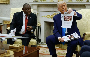 Trump criticised South African President Cyril Ramaphosa in May and claimed white farmers in his nat Trump criticised South African President Cyril Ramaphosa in May and claimed white farmers in his nat
