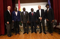 ?His Excellency Dr. Barfour Adjei-Barwuah, Ghana's Ambassador to the United States (3rd left)