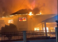 Fire incident occurred at Reggie Rockstone’s food business in Accra on August 4, 2025