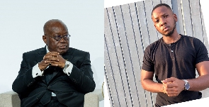 President  Nana Addo Dankwa Akufo-Addo and actor Aaron Adatsi