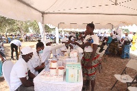 Health screening was organised for the people of Navrongo Central
