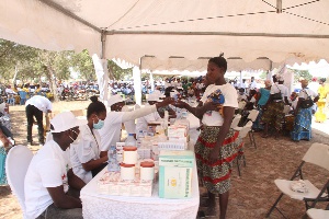 Health screening was organised for the people of Navrongo Central