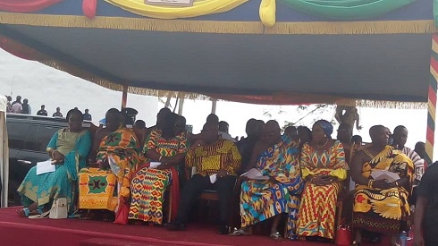 President Akufo-Addo with some dignitaries at this year's durbar