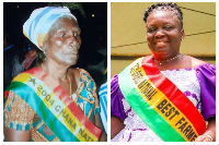 Efua Frimpongmaa (L) and Charity Akortia were honoured for their contributions
