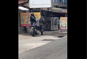 The police anti-robbery unit cornered the robbers in the Forex Bureau