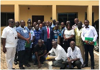 Members of the Association of Lotto Marketing Companies with the NLA Director General.