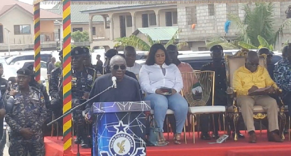 Ambrose Dery who is present at the event delivering his speech