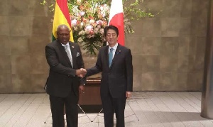 President Mahama and Prime Minister Shinzo Abe