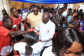 The Bawumia received a rousing welcome from delegates in Assin Central
