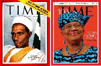 Time covers of Tafawa Balewa (1690) and Ngozi Okonjo-Iweala (2021)