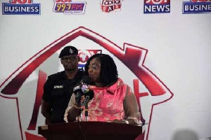 Deputy Minister of Works and Housing, Freda Prempeh at the launch