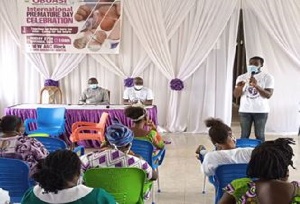 Participants present at the 'World Prematurity Day' event at Obuasi.