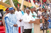 President Akufo-Addo delivering an address at this year