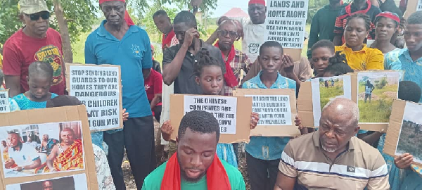 Residents of New Kordiabe in the Shai Osudoku District of the Greater Accra Region