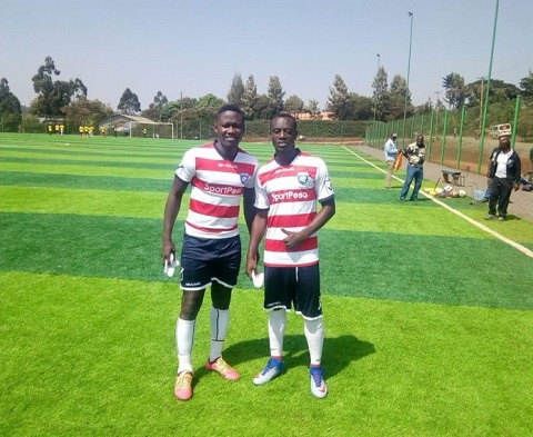 Eric Bekoe with a teammate
