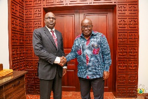 President Akufo-Addo with Lt Gen Salou Djibo