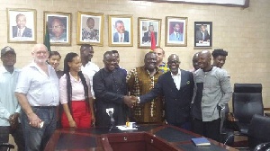 The AMA boss with reps from Millennium Marathon