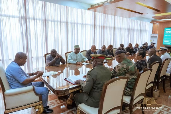 Mahama chairs emergency security meeting over major international drug trafficking crisis