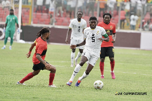 Ghana lost to Angola at the Baba Yara Sports Stadium